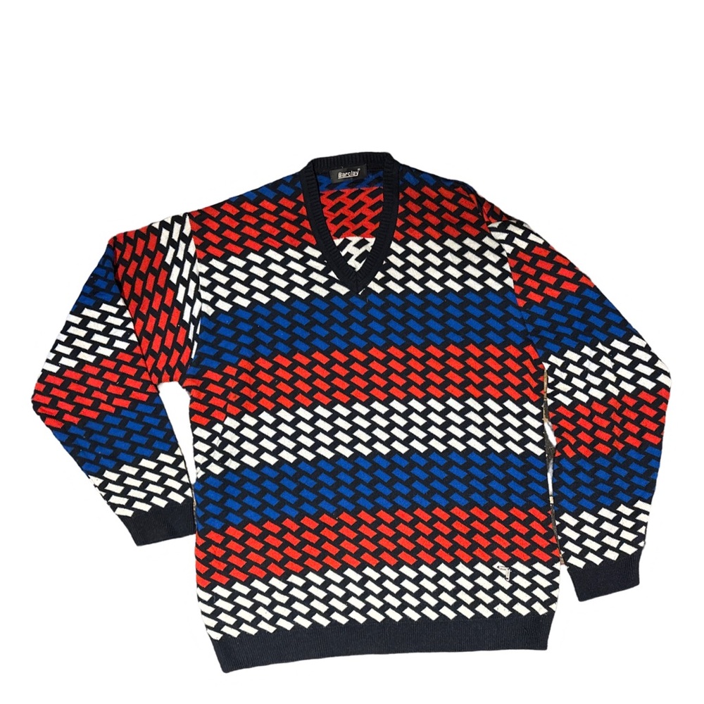 Barclay Multicolor Knit Sweater - size XL
